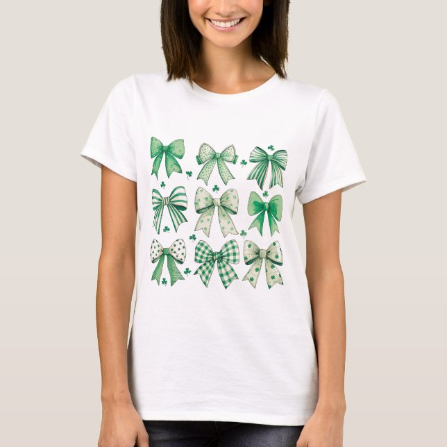 Retro Coquette St Patrick's Day - Camiseta C004 (Anverso)