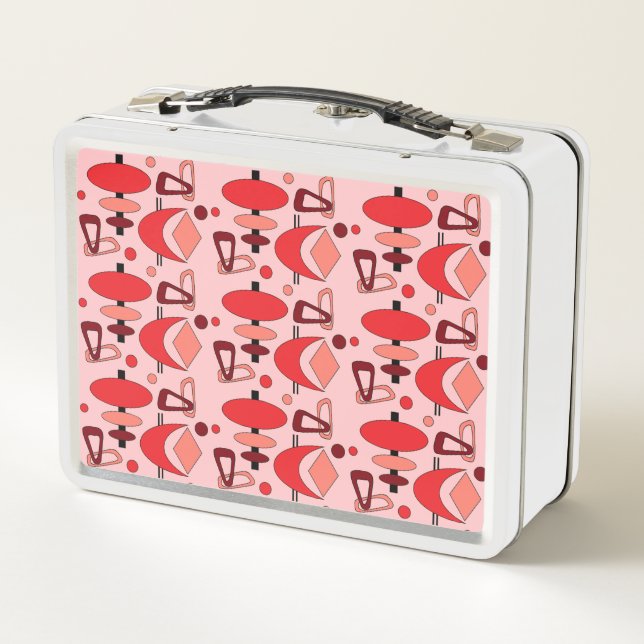 Retro Crescent Tótem Formas Metalizado Caja de alm (Reverso)