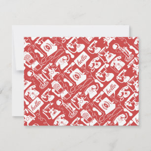 Retro Cualquier patrón de teléfono de color