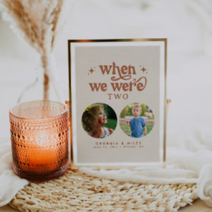 Retro Cuando envejecíamos Número De Tabla De Fotog