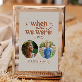 Retro Cuando envejecíamos Número De Tabla De Fotog