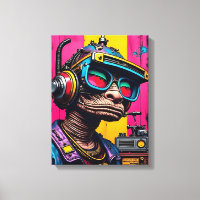 Retro Cyberpunk Alien - Arte de Ciencia Ficción Ne