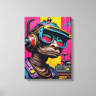 Retro Cyberpunk Alien - Arte de Ciencia Ficción Ne