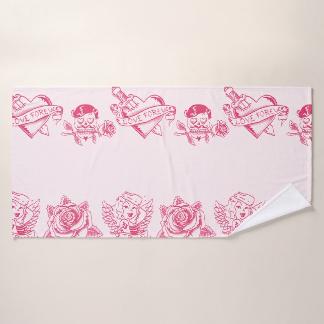 Retro de amor (Toalla de baño)