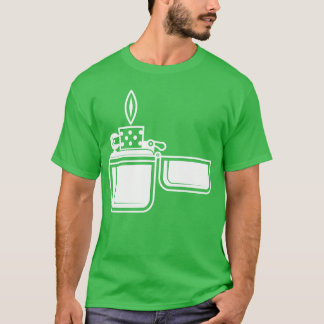 Retro de diseño de camisa ligera de cigarrillo de 