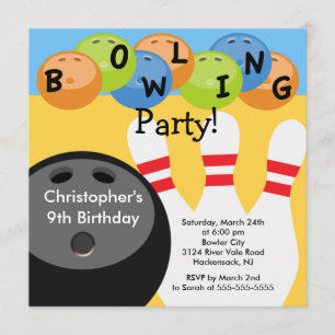 Retro de invitación a fiesta de cumpleaños de bolo