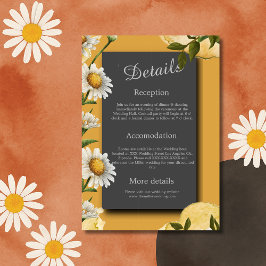 retro de negro Margaret flor Tarjeta de cierre