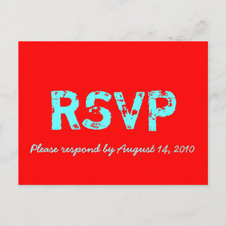 Retro de tarjeta RSVP