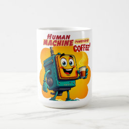 Retro de tazas de café de bloque del motor