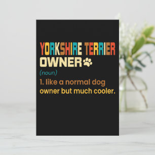 Retro Definition Yorkshire Terrier Dueño