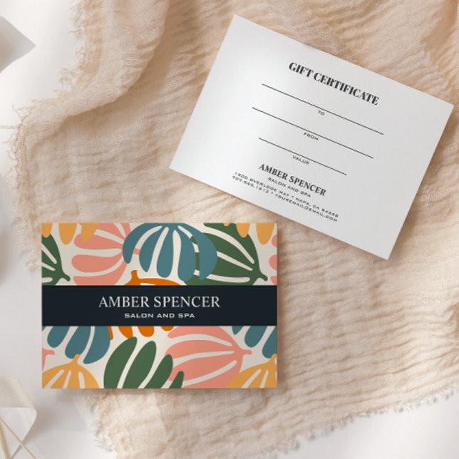 RETRO DEJA GROOVY BOTANICAL GIRLY Gift Card (Subido por el creador)