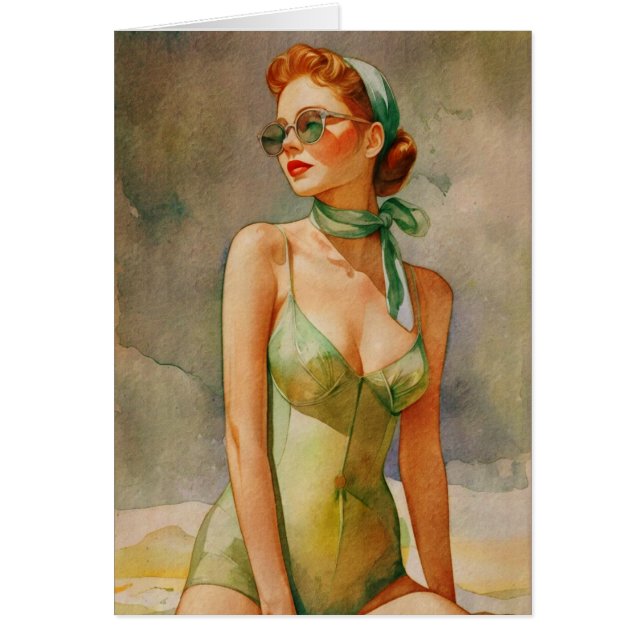 Retro Elegance: Beach Chic  (Frente)