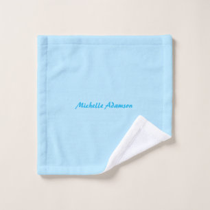 Retro Elegante De Estilo Plain Sky Azul Blanco