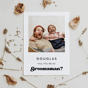 Retro elegante ¿Serás mi tarjeta de foto para el g