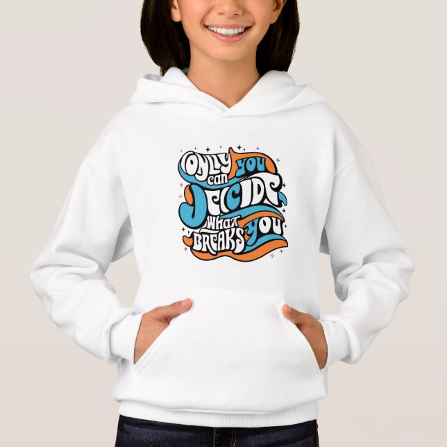 Retro Empowerment Hoodie - 'Solamente tú puedes de (Anverso)
