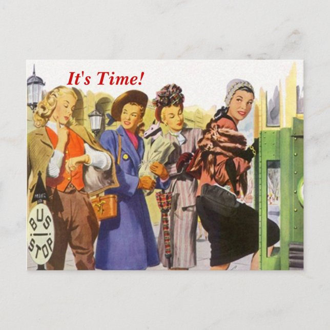¡Retro es tiempo! Tarjeta postal de recordatorio d (Anverso)
