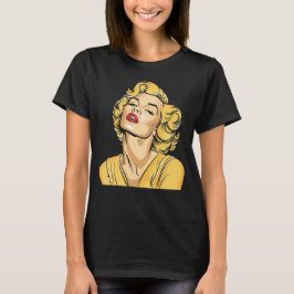 Retro femenino Marilyn Monroe: camiseta gráfica