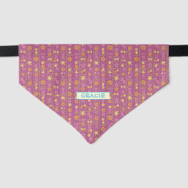 Retro Frambuesa Parche Floral Personalizado Median