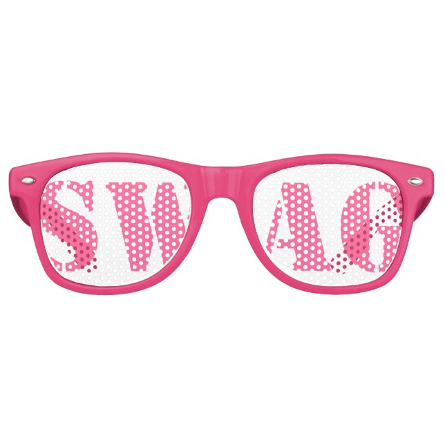 Retro Gafas de fiesta con estilo rosa (Anverso)