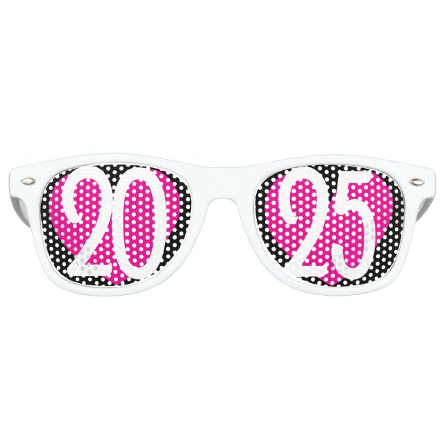Retro Gafas de fiesta de Año Nuevo Amor 2025 (Anverso)