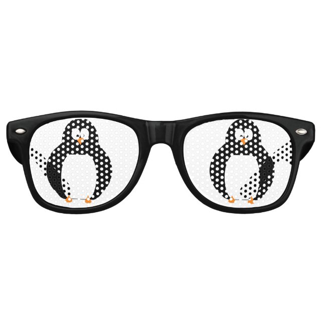 Retro Gafas de Fiesta pingüino (Anverso)