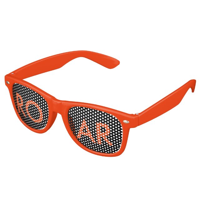 Retro Gafas de Fiesta ROAR (Ángulo)