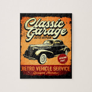 RETRO   GARAJE CLÁSICO   PUZZLE