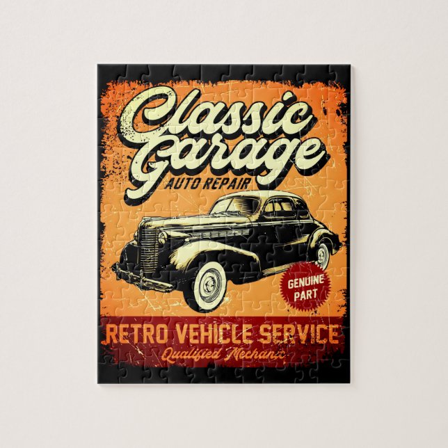 RETRO | GARAJE CLÁSICO | PUZZLE (Vertical)