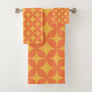 Retro Geometric Mid Moda Amarillo y Naranja