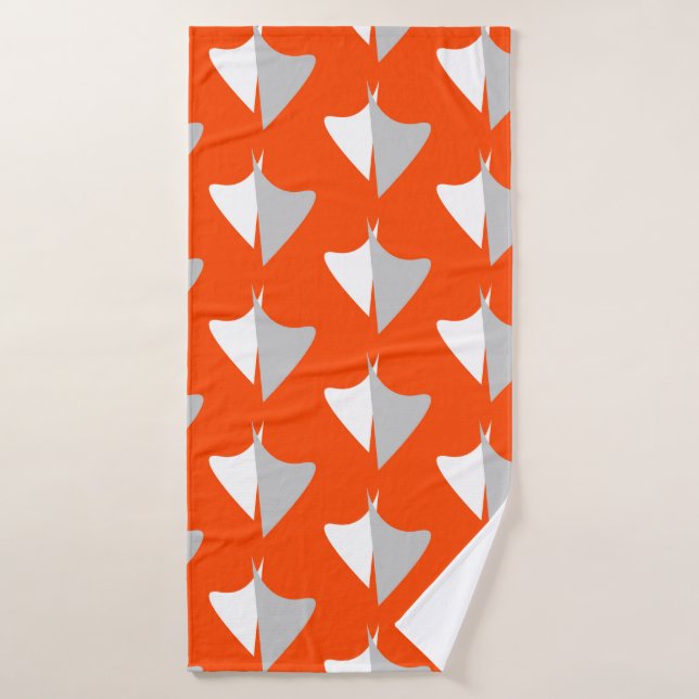 Retro geometric shapes with seamless patternabstra (Toalla de baño)
