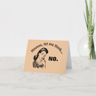 Retro Gracioso Sin Tarjeta