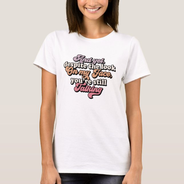 Retro groovy Camiseta sarcástica (Anverso)