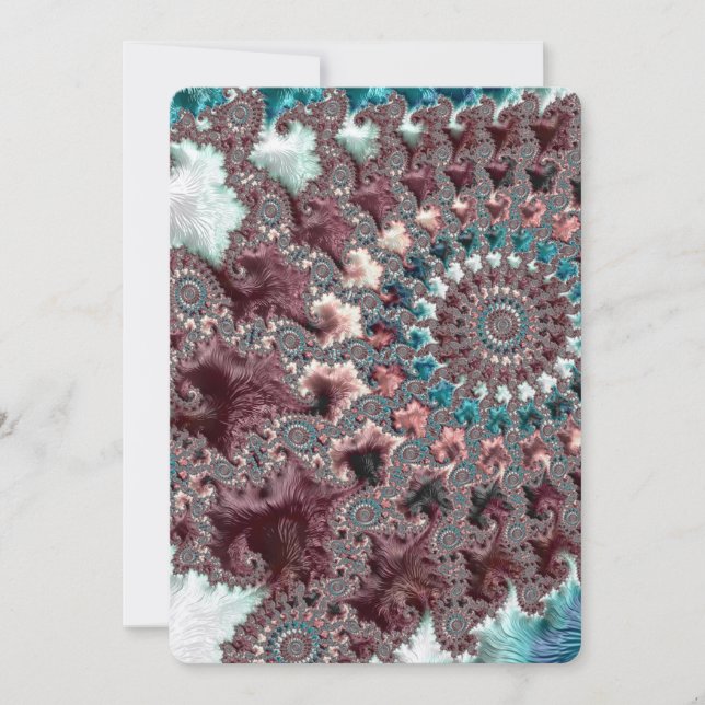 Retro Groovy Ecléctico Bohemio Espiral Fractal (Anverso)