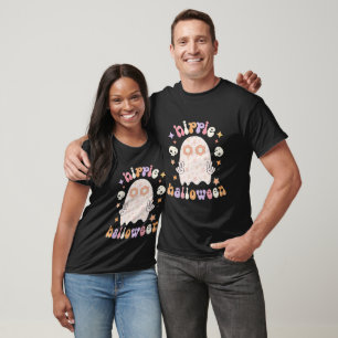 Retro Groovy Ghost Hippie Halloween Camiseta
