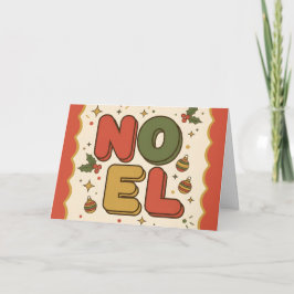Retro Groovy Noel Feliz Navidad