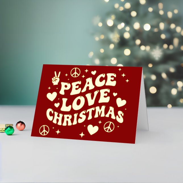 Retro Groovy Peace Love Christmas (Vacaciones in situ 2)