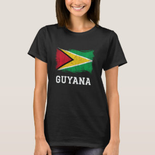 Retro Guyana Bandera Camisa Vintage Guyanesa Grung