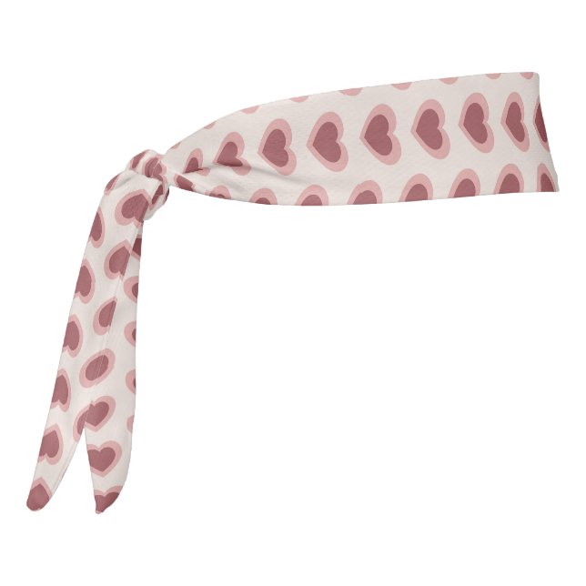 Retro Hearts Pink Burgundy Y2K Style (Girar 270)