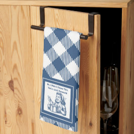 Retro Housewife Funny Plaid Kitchen Toalla