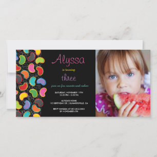 Retro Jellybean Pop Sweet Candy Whimsical Cumpleañ