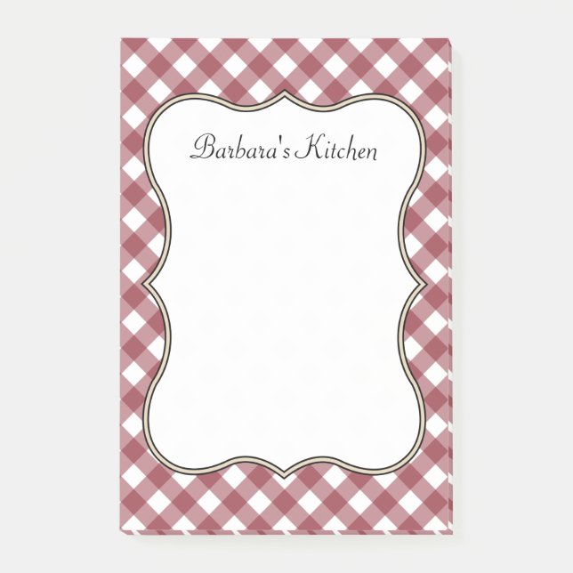 Retro Kitchen Post personalizado: notas de regalo (Anverso)