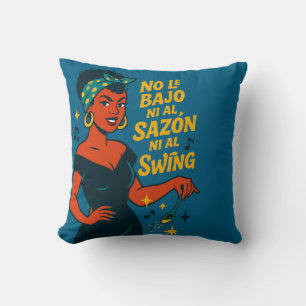 💃 Retro Latina   Almohada Decorativa con Actitud