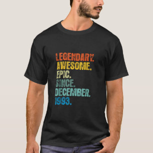Retro Legendario Desde Diciembre De 1993 Camiseta 