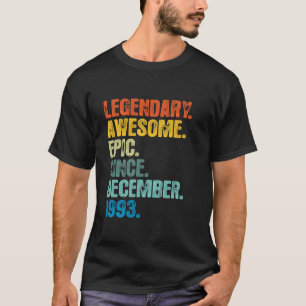 Retro Legendario Desde Diciembre De 1993 Camiseta 