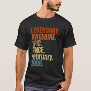 Retro Legendario Desde Febrero De 2006 Camiseta 14