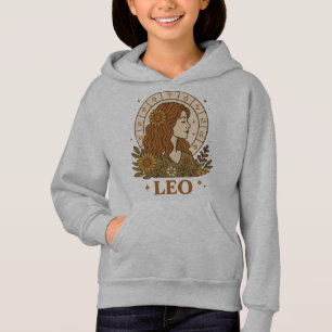 Retro Leo Zodíaco Boho Floral Astrología
