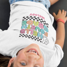 Retro lindo de vuelta a la escuela camiseta de cua