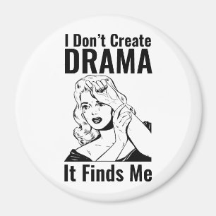 Retro Llorando Imán Dramático Mujer