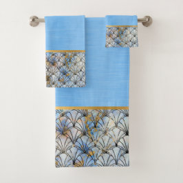 RETRO MARBLE SHELL BLUE CUARTO DE BAÑO