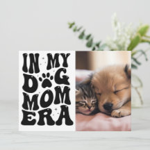 Retro Mejor Tarjeta de Mamá Perro - Día del Aniver